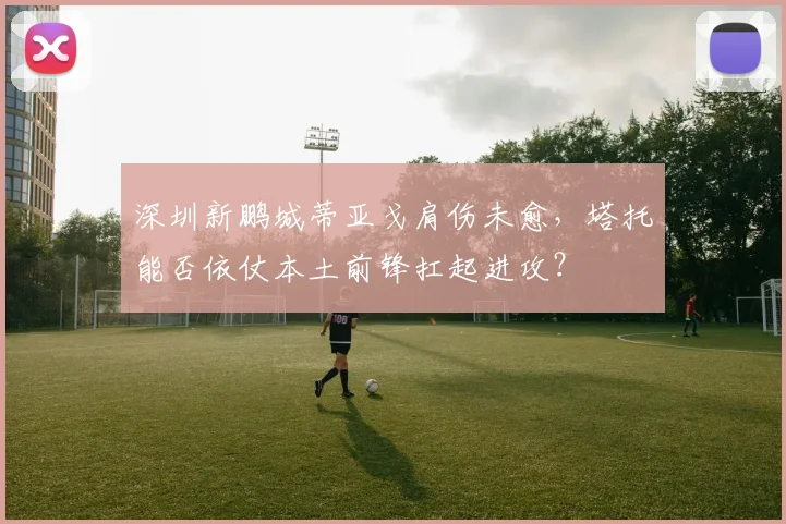 深圳新鹏城蒂亚戈肩伤未愈,塔托能否依仗本土前锋扛起进攻?